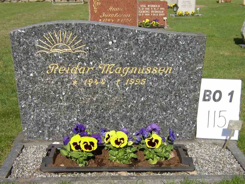 Grave number: BO 1   115