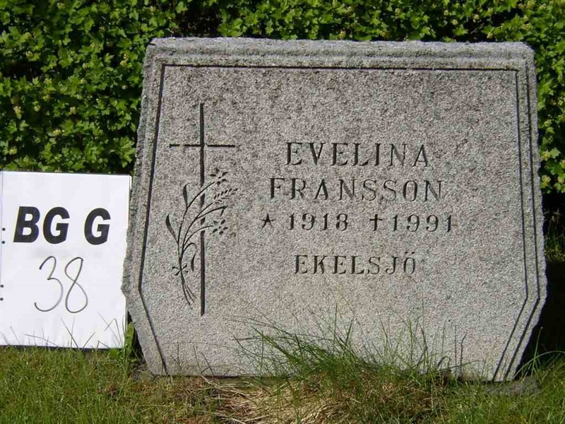 Grave number: Br G    38