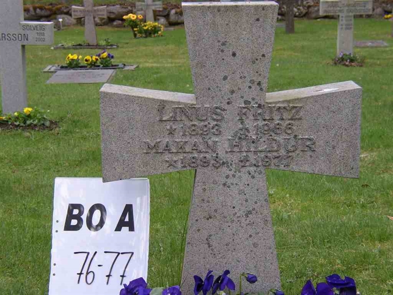 Hautatunnus: BO A 76-77