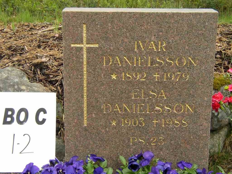 Grave number: BO C     1-2