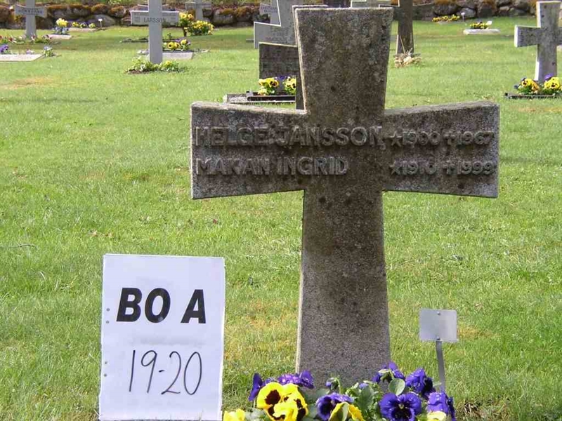 Hautatunnus: BO A 19-20