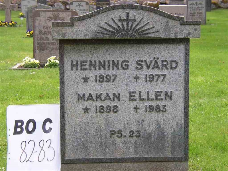 Grave number: BO C    82-83