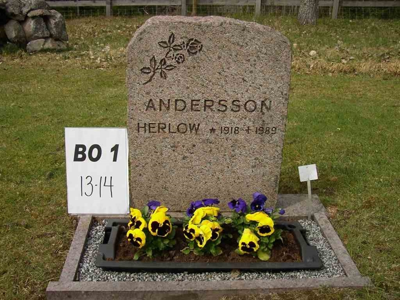 Grave number: BO 1    13-14