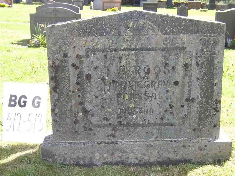 Grave number: Br G   512-513