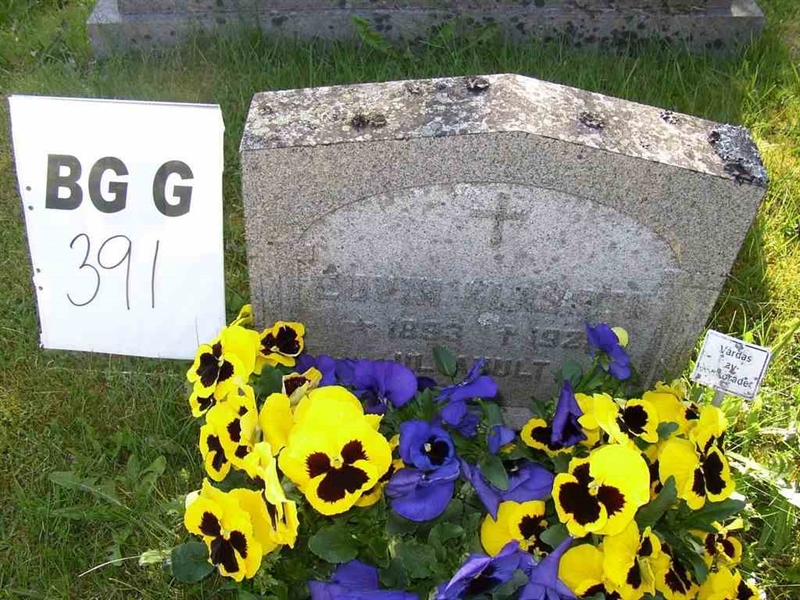 Grave number: Br G   391
