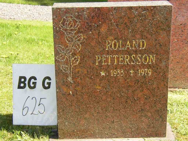 Grave number: Br G   625