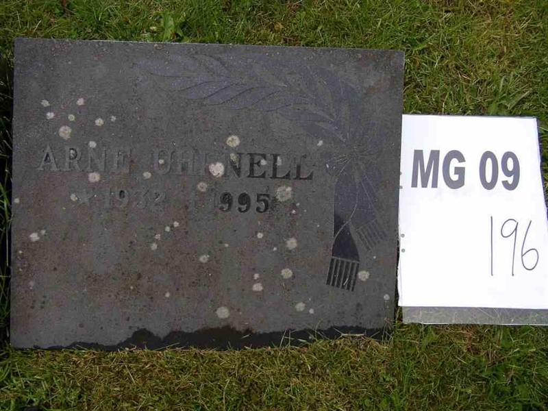 Gravnummer: M G 09   195-196