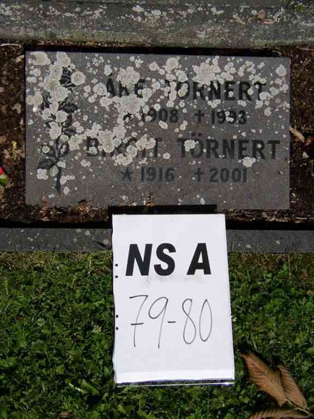 Grave number: NS A    79-80