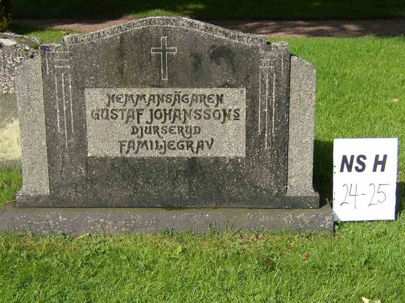 Grave number: NS H    24-25