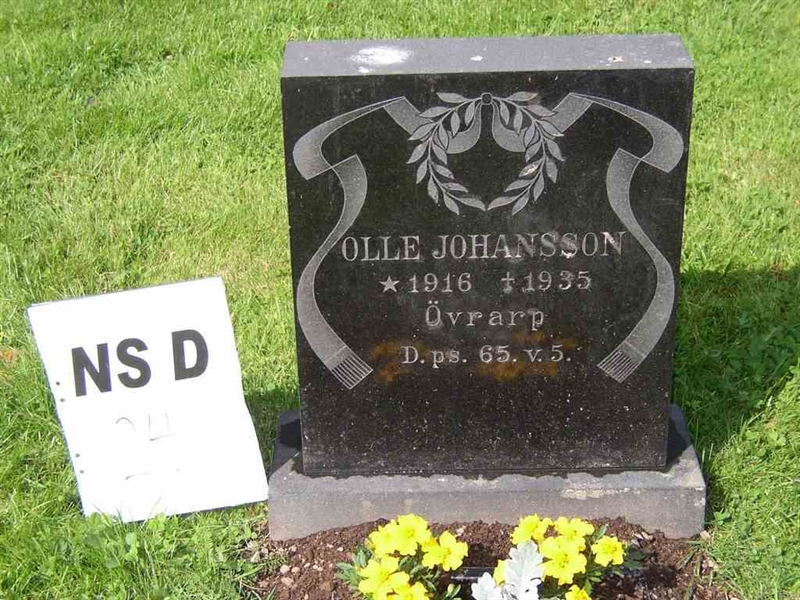 Grave number: NS D    24