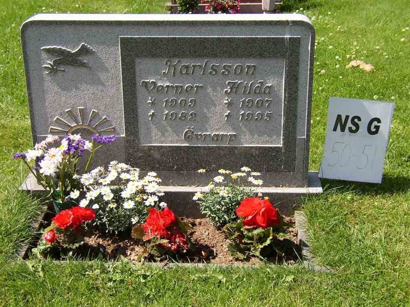 Grave number: NS G    50-51
