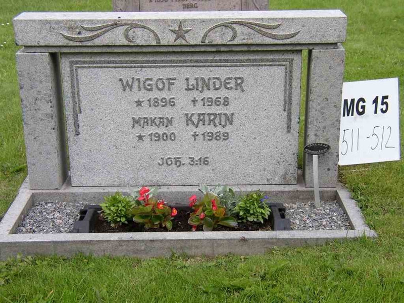 Grave number: M G 15 511-512
