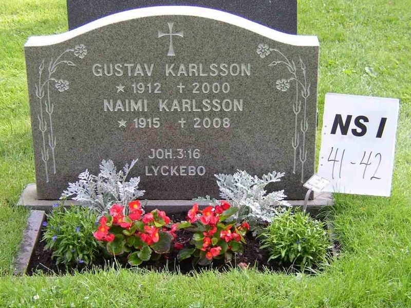 Gravnummer: NS I    41-42