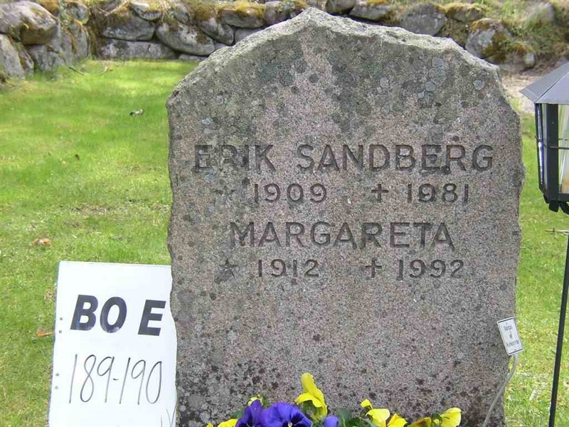 Grave number: BO E 189-190