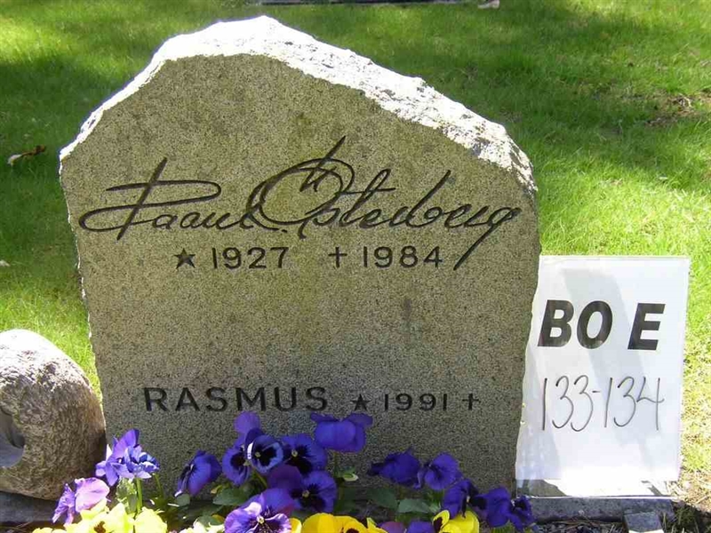 Grave number: BO E   133-134