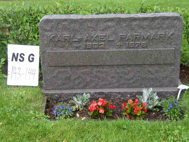 Gravnummer: NS G   143-144
