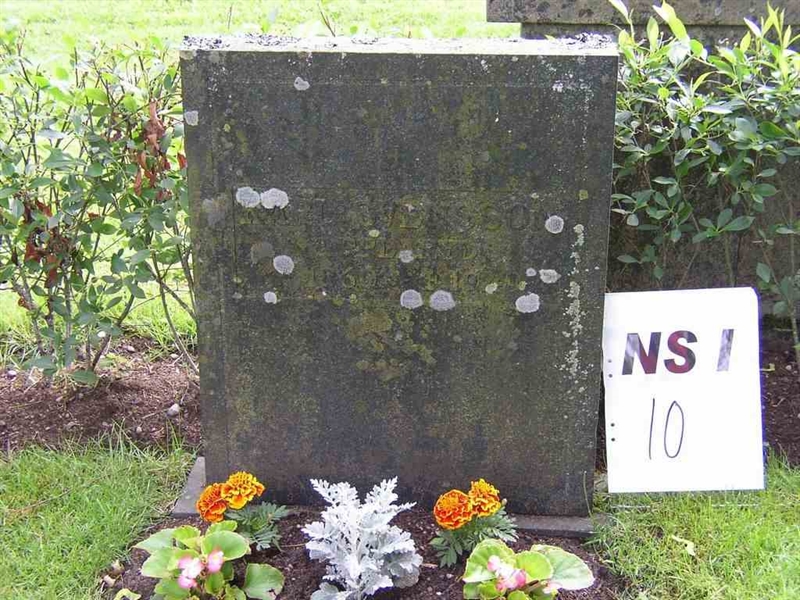 Gravnummer: NS I 10