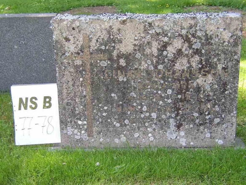 Grave number: NS B    77-78