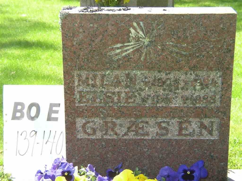 Grave number: BO E   139-140