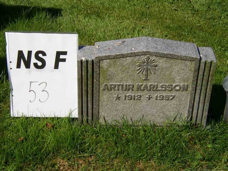 Grave number: NS F    53