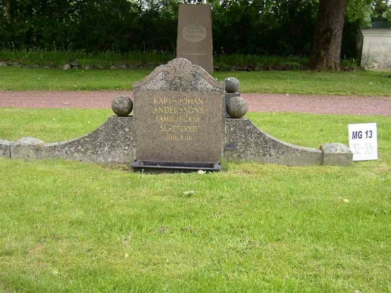Grave number: M G 13    32-33