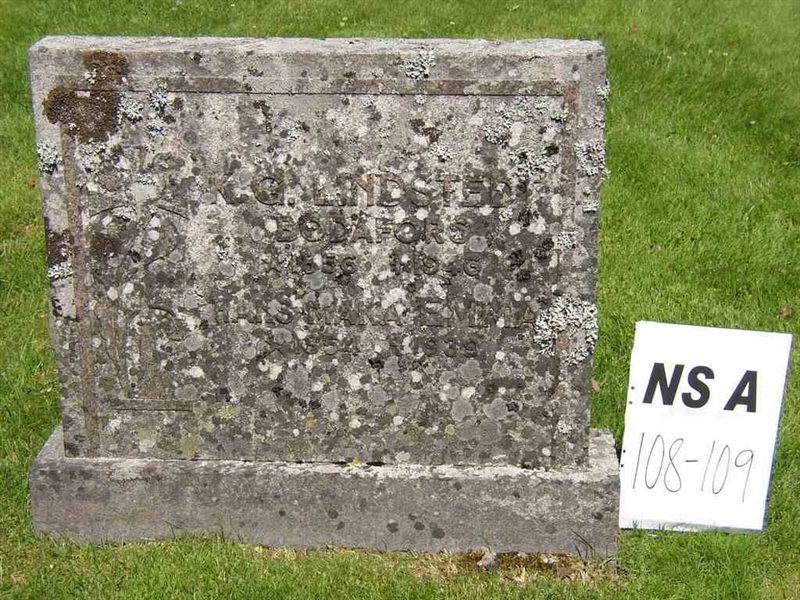 Grave number: NS A   108-109