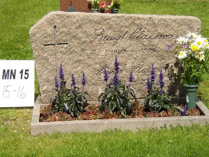 Grave number: M N 15    15-16