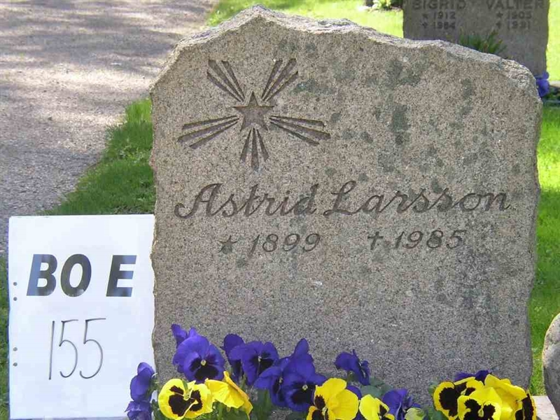 Grave number: BO E   155