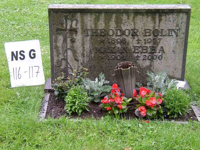 Gravnummer: NS G   116-117