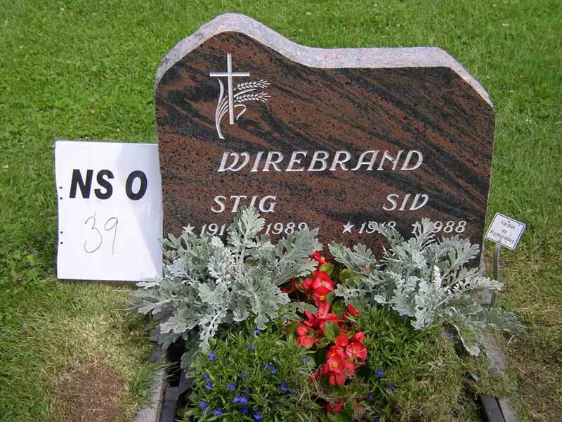 Gravnummer: NS O    39