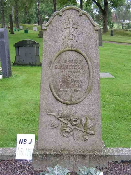 Gravnummer: NS J   118-119