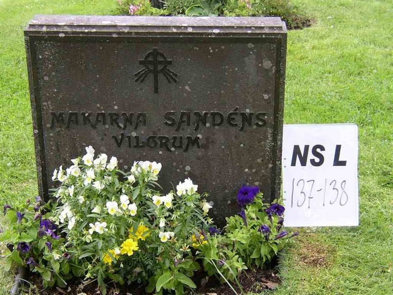 Gravnummer: NS L   137-138