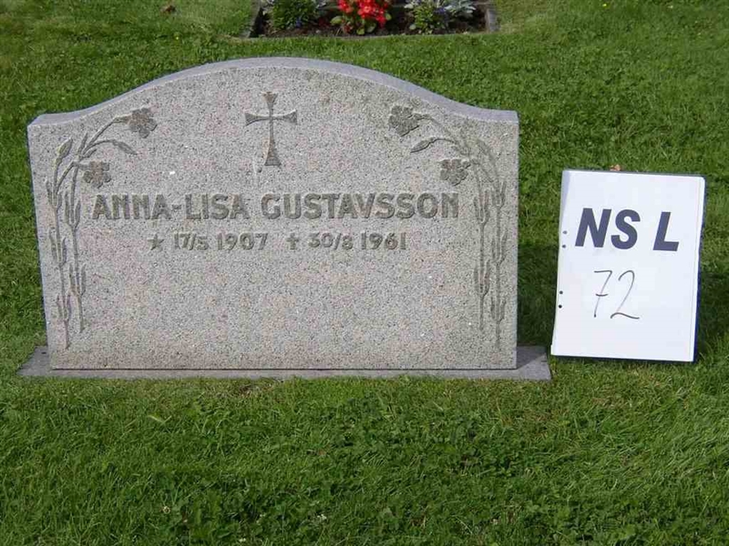 Gravnummer: NS L    72