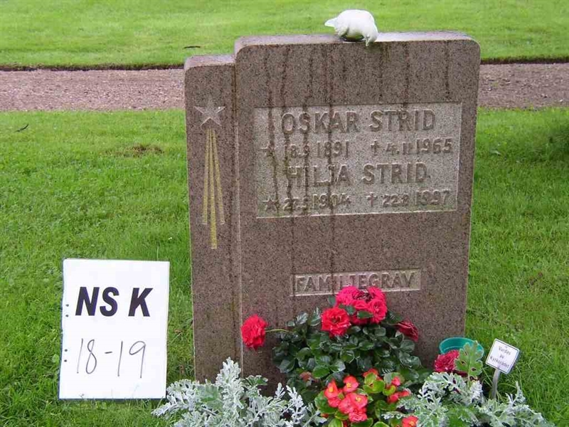Grave number: NS K    18-19