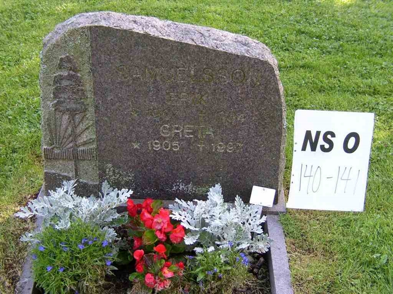 Grave number: NS O   140-141