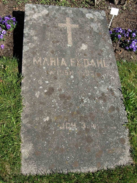 Grave number: A J   207-208