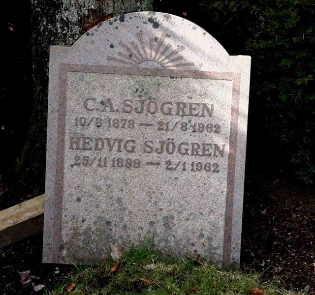 Grave number: A G   142
