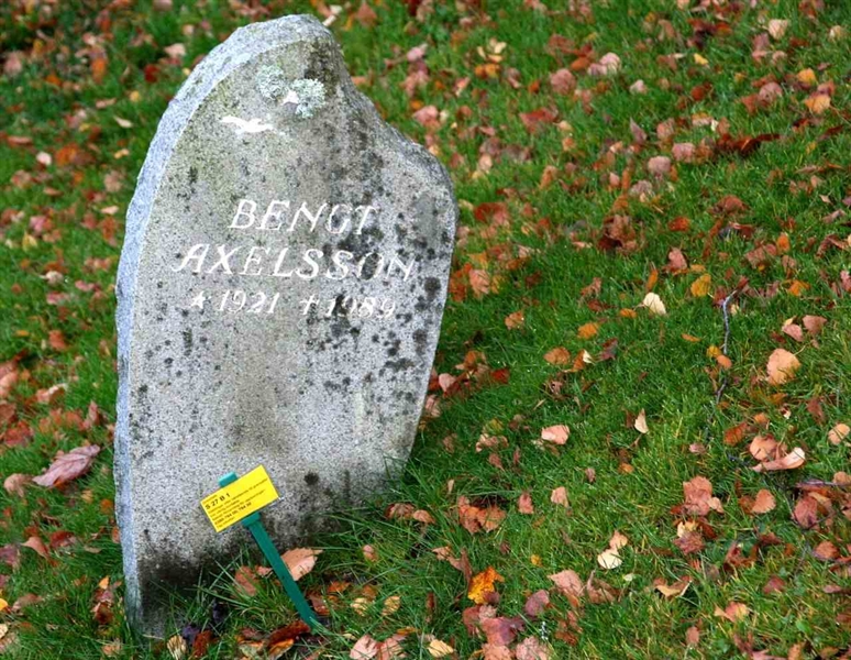 Gravnummer: S 27 B     1