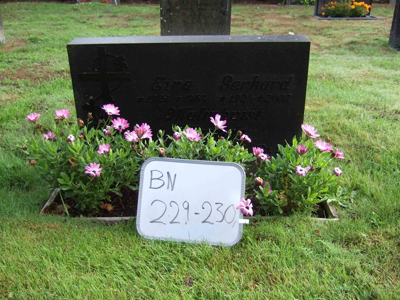 Gravnummer: B N B    75-76