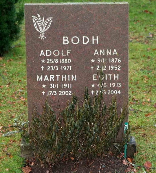 Grave number: S 20A B     9-10