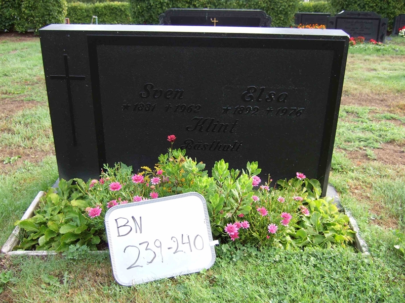Grave number: B N B    85-86