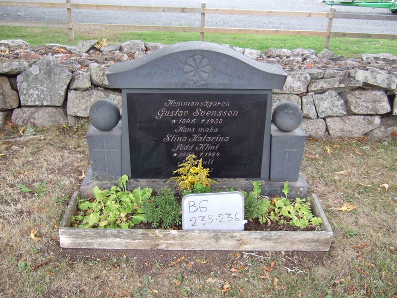Grave number: B G B    33-34