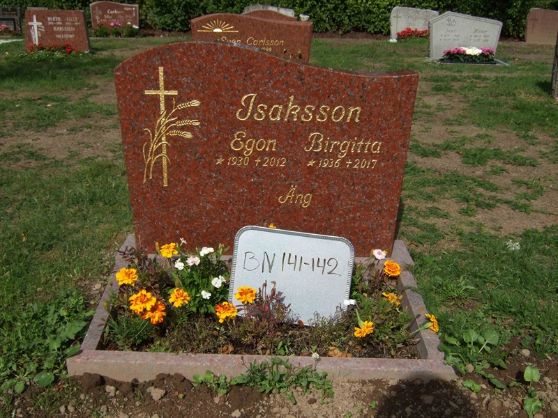 Grave number: B N C    87-88