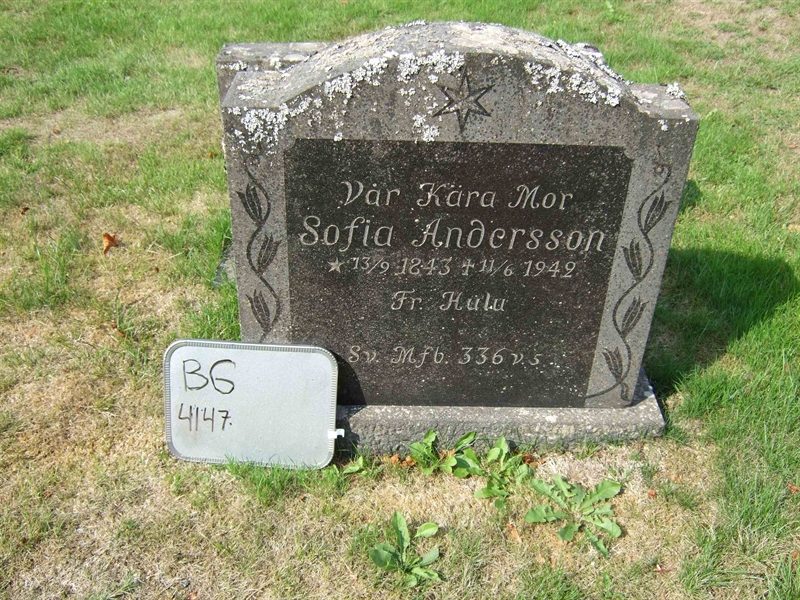 Gravnummer: B G D    69