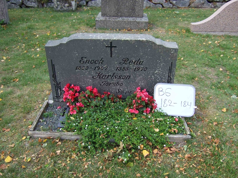Grave number: B G A    84-86