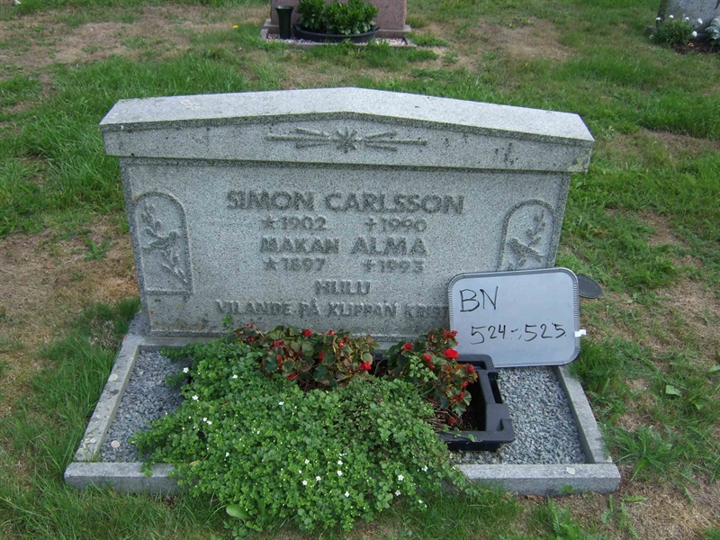 Gravnummer: B N F    73-74