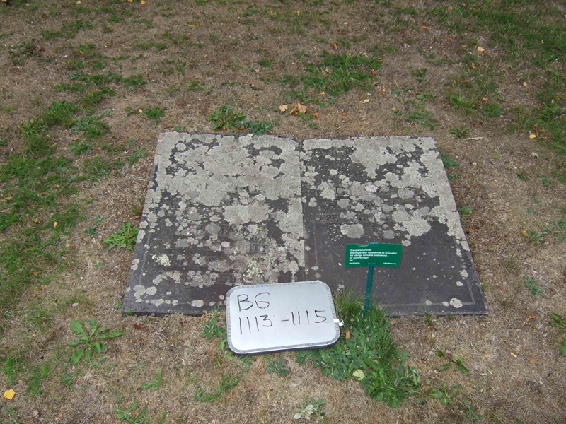 Grave number: B G A   115-117