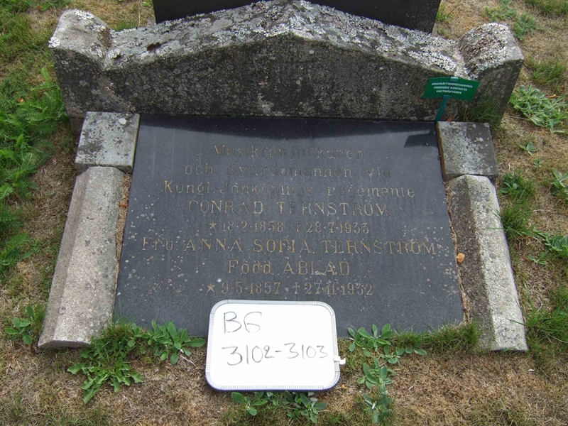 Grave number: B G C    29-30