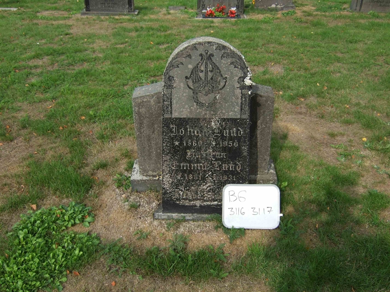 Grave number: B G C    25-26