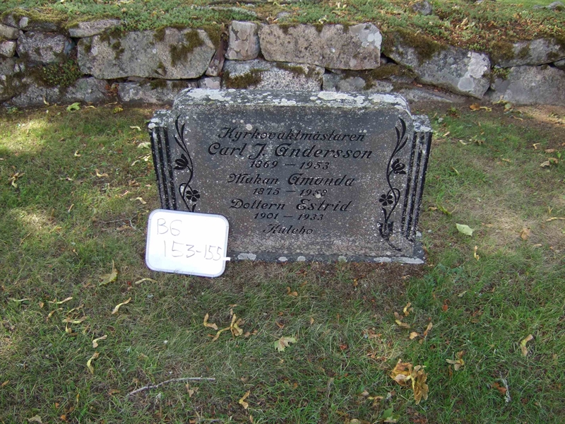 Grave number: B G A    59-61